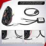 Nilight Wireless Remote Wiring Harness for LED Lights