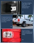Nilight Rear Taillight Assembly for Chevy & GMC
