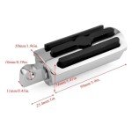 Chrome Motorcycle Foot Pegs for Harley Models