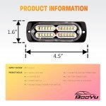LED Emergency Strobe Lights for Vehicles, 4-Piece Set