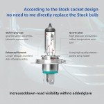 ALKOREY H4 9003 Halogen Car Headlight Bulb 2-Pack