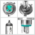 ALKOREY H4 9003 Halogen Car Headlight Bulb 2-Pack