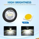 Nilight 10 PCS Round LED Clearance Marker Lights