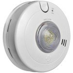 Hardwired Smoke Detector with LED Strobe Light