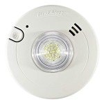 Hardwired Smoke Detector with LED Strobe Light