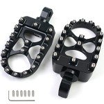 Adjustable 360° Aluminum Foot Pegs for Motorcycles