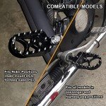 Adjustable 360° Aluminum Foot Pegs for Motorcycles