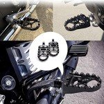 Adjustable 360° Aluminum Foot Pegs for Motorcycles
