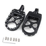 Adjustable 360° Aluminum Foot Pegs for Motorcycles