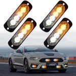 DIBMS 4x LED Strobe Light Bar for Vehicles