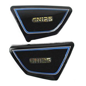 Suzuki GN 125 Black Side Cover Panels
