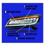 Honda Accord 2008-2012 Bi-Xenon Headlight Assemblies