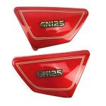 Suzuki GN 125 Black Side Cover Panels