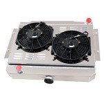 Aluminum 3 Row Radiator Shroud for Jeep CJ Series