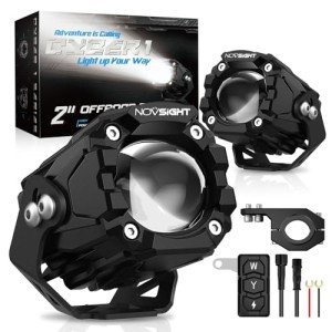 NOVSIGHT 2'' Waterproof LED Pod Lights - 8 Modes
