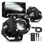 NOVSIGHT 2'' Waterproof LED Pod Lights - 8 Modes