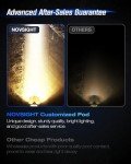 NOVSIGHT 2'' Waterproof LED Pod Lights - 8 Modes