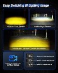 NOVSIGHT 2'' Waterproof LED Pod Lights - 8 Modes