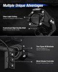 NOVSIGHT 2'' Waterproof LED Pod Lights - 8 Modes