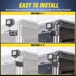 Polaris Ranger Roof LED Light Bar Mount Bracket