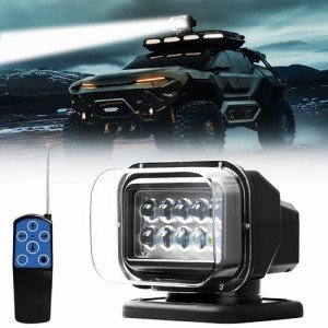 360° Remote LED Search Light for Boats & Trucks