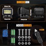 360° Remote LED Search Light for Boats & Trucks
