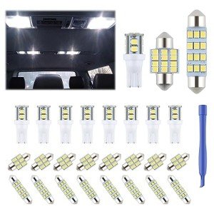 24-Piece LED Car Interior Bulb Kit