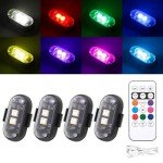 4PCS Wireless LED Strobe Lights with Remote