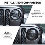 Smoked Headlight Covers for Jeep Wrangler JL/JT