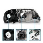 Ford F150 Harley Lightning Halogen Headlights Set