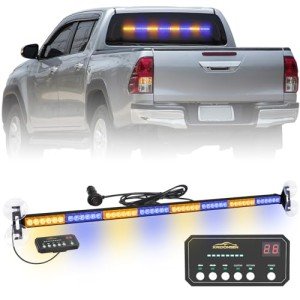 35" Amber Blue LED Traffic Advisor Light Bar