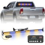 35" Amber Blue LED Traffic Advisor Light Bar
