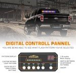35" Amber Blue LED Traffic Advisor Light Bar