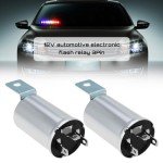 2PCS 12V 3 Pin Car Flasher Relay Set