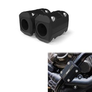 Motorcycle Crash Bar Protectors - Black Bumpers