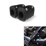 Motorcycle Crash Bar Protectors - Black Bumpers