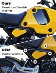 KEMIMOTO Aluminum Verge Washers for Grom Motorcycle