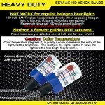 55W Heavy Duty HID Xenon Replacement Bulbs (H7)