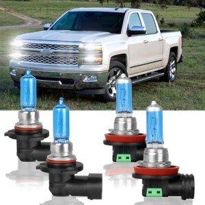 Chevy Silverado Halogen Headlight Bulbs Kit - 4 Pack