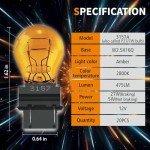 20 Pack of Lanuovx Amber 3157A Bulbs