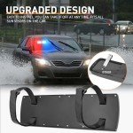 Nilight 48LED Red Blue Visor Strobe Lights