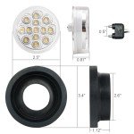 8Pcs Amber LED Side Marker Lights for Trucks