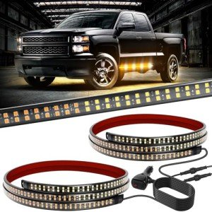 2PCS 70-Inch Waterproof Emergency Strobe Light Strips