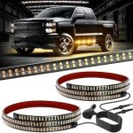 2PCS 70-Inch Waterproof Emergency Strobe Light Strips