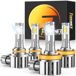 Forenner H11 9005 Bright Fog Light Bulb Set