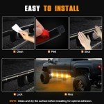2PCS 70-Inch Waterproof Emergency Strobe Light Strips