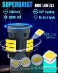 1157 LED Bulb with Resistor - 6000K White (2pcs)