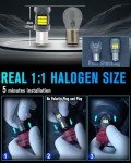 1157 LED Bulb with Resistor - 6000K White (2pcs)