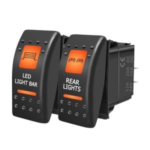 LED Light Bar & Rear Waterproof Toggle Switches