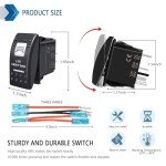 LED Light Bar & Rear Waterproof Toggle Switches